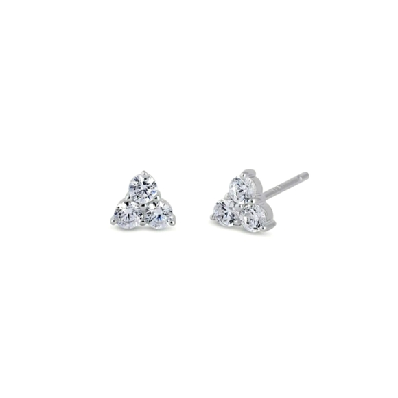E's TIMELESS JEWELRY Jewelry - ✴ STERLING SILVER 925 Triangle Stud Earrings